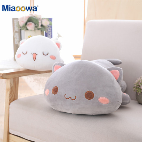 1pc 35/50/65cm Kawaii Lying Cat Plush Toys Stuffed Cute Cat Doll Lovely Animal Pillow Soft Cartoon Cushion Kid Christmas Gift ► Photo 1/6