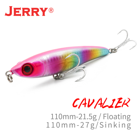 Jerry Cavalier Pencil Fishing Lure Floating Surface Stickbaits 21.5g 27g Saltwater Sub-surface Sinking Tuna Hard Baits ► Photo 1/6