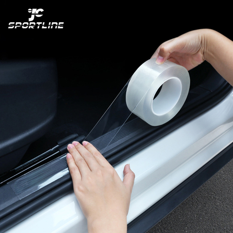 Car Door Sill Protector Multifunction Nano Sticker Tape Auto Bumper Strip Car Door Protect Scratchproof Accessories Car Stickers ► Photo 1/6