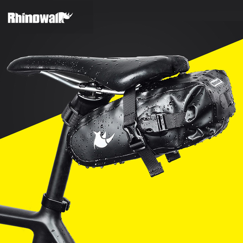 Rhinowalk 1.5L Bicycle Saddle Bag Full Waterproof Cycling Seat Bag MTB Road Repair Tools Bag bisiklet aksesuar Bicycle tail bag ► Photo 1/6