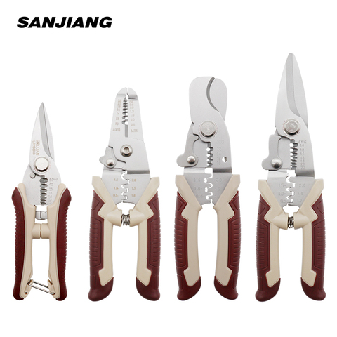 Multi tool pliers Crimping Pliers 3IN1wire stripper Multi functional cable cutter Tab Non Insulated 0.5-1.5MM² Terminals Clamp ► Photo 1/6