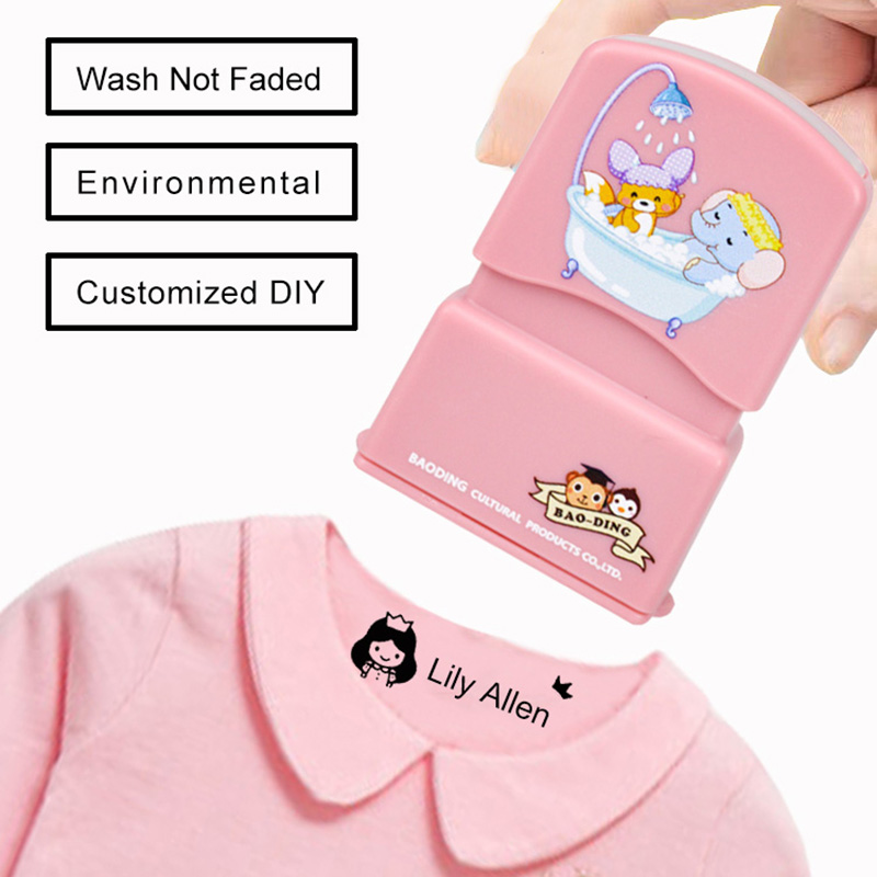 Personalized Kids Name Stamp Waterproof  Name Stamps Kids Clothes  Waterproof - Stamps Toys - Aliexpress