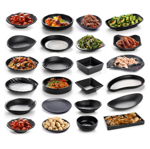 Snack plate Soy sauce plate flavor plate dipping plate plastic plate lamine hot pot tableware cold dish plate creative plate ► Photo 1/5