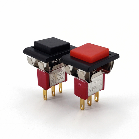 SH P8701-F22A Square Snap-in With Frame 3Pin Momentary SPDT Mini Push Button Switch ► Photo 1/5