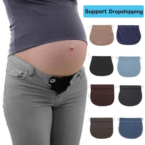 Maternity Pregnancy Waistband Belt Soft Adjustable Elastic Pants Lengthening Waist Extenders Button Mother Loose Pants Belt ► Photo 1/6