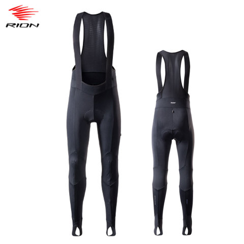 RION 2022 Spring Men Cycling Bib Tights Warm Thermal Cycling Pants Gel Padded Stirrup MTB Road Bike Pants Long Culotte Ciclismo ► Photo 1/6