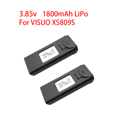 Original 3.85V 1800mAh Lipo Bettery For VISUO XS809s XS816 RC Quadcopter Drone Battery Spare Parts Accessories 3.7v battery ► Photo 1/3