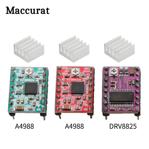 A4988 DRV8825 Stepper Motor Driver With Heat sink 3D Printer Parts StepStick Carrier Reprap RAMPS 1.4 1.5 1.6 MKS GEN V1.4 board ► Photo 1/6