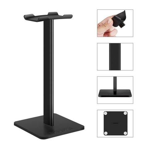 Wireless Headphone Stand Aluminum Support Headset Stand Rod ABS Soft Headrest Solid Base for Bluetooth Headsets, Gaming Headsets ► Photo 1/6