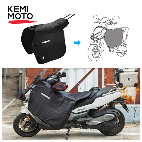 KEMiMOTO Motorcycle Blanket Knee Warmer Leg Cover For Scooters Rain Wind Protection Waterproof Winter Quilt For Vespa GTS GTV ► Photo 1/6