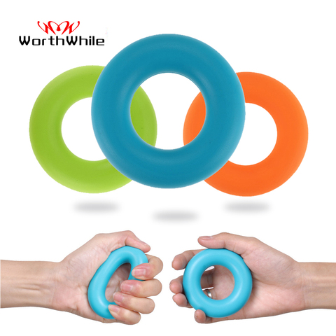 WorthWhile Silica Gel Hand Grip Ring Men Women Gym Fitness Finger Heavy Exerciser Ball Strength Muscle Recovery Gripper Trainer ► Photo 1/6