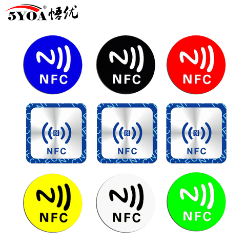 6pcs NFC Ntag213 Ntag215 Ntag216 TAG Sticker Ntag 213 13.56MHz Universal Label RFID Token Patrol Ultralight ► Photo 1/6