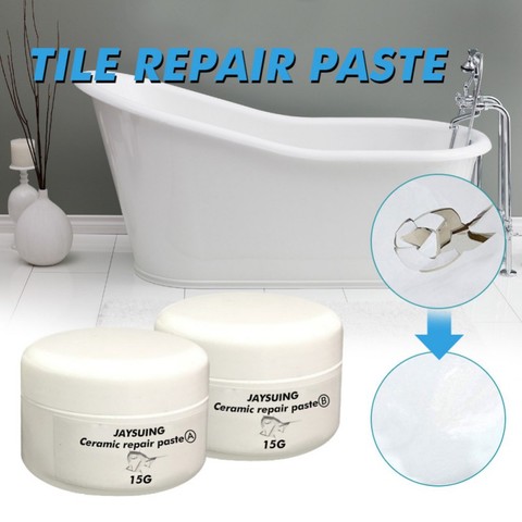 Ceramic Repair Paste Set Instant Waterproof Repair Cream Effective Repair Kit For Bathroom Sink Bath Tub Floor ► Photo 1/6