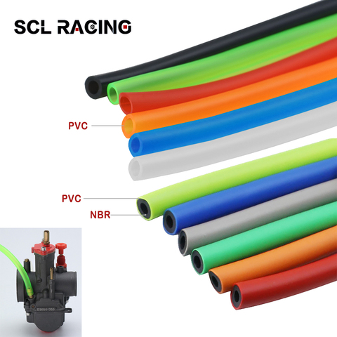 SCL Racing 5pcs Colorful Motorcycle Carburetor Gas Oil Hose Fuel Line Petrol Tube Pipe For Honda Suzuki KTM Dirt Pit Bike ATV ► Photo 1/6