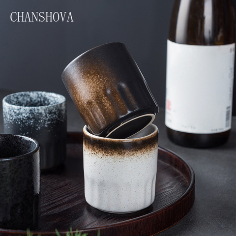 CHANSHOVA Traditional Chinese Retro Handmade Under Glazed Ceramic Coffee Cup 100ml Porcelain Tea Cups Drinking Utensils H084 ► Photo 1/6