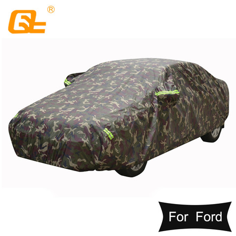 Oxford cloth winter Car Covers Outdoor Waterproof Sun Rain Snow Protection camouflage  for Ford universal focus fiesta taurus ► Photo 1/6