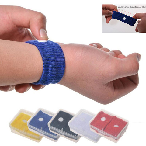 2Pcs Anti Nausea Wrist Band Wrist Support Sports Safety Wristbands Anti-motion Sickness Bracelet Wrist Band Outdoor Travel Kit ► Photo 1/6