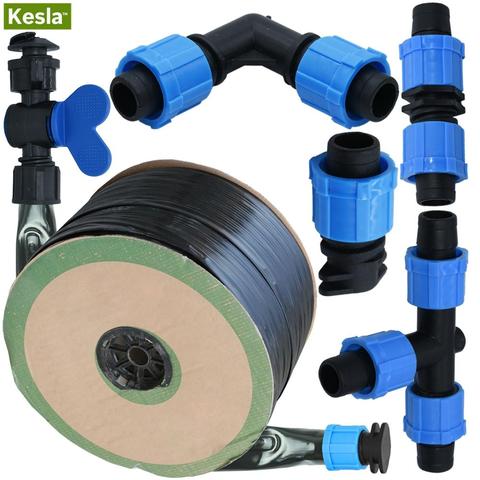 20M-150M 16mm 0.2mm Thickness Drip Irrigation Tape 5/8'' 8mil w/ 20cm Emitter Dripper Spacing Hose Greenhouse Garden Connector ► Photo 1/6