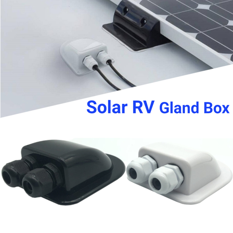 Top Solar Panel Cable Holder Junction Box Roof Wire Entry Gland Box Connector Waterproof for RV Yacht Boat Motorhome Campervan ► Photo 1/6