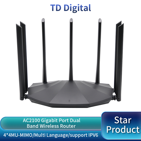 GC23 AC2100  WIFI Router Dual-Dand Wireless Gigabit Repeater 7*6BI High Gain Antennas WiFi Repeater With IPTV Plug And Play ► Photo 1/1