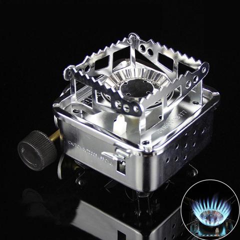 Mini Portable Outdoor Gas Stove Camping Gas burner Folding Windproof Cooking Gas Burner Stove ► Photo 1/6