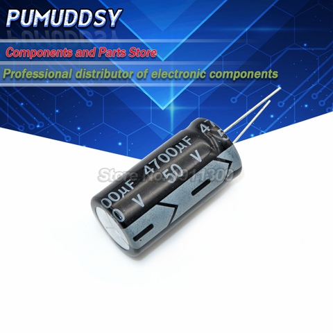 2PCS Higt quality 50V4700UF 18*35mm 4700UF 50V 18*35 Electrolytic capacitor ► Photo 1/1