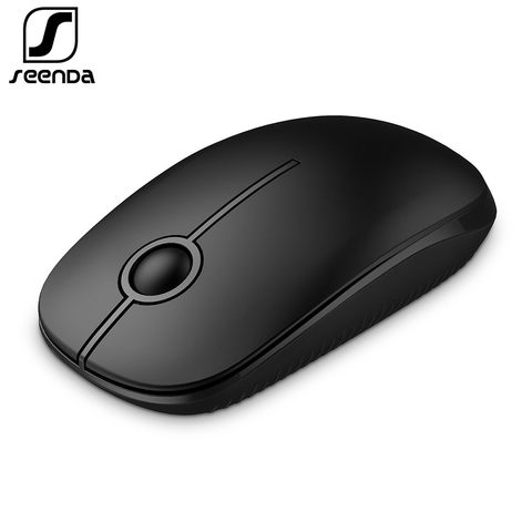 SeenDa 2.4GHz Wireless Mouse Silent Nano Receiver Ergonomic Mice 1600DPI Noiseless Mause for Computer Laptop Desktop Mute Mice ► Photo 1/6