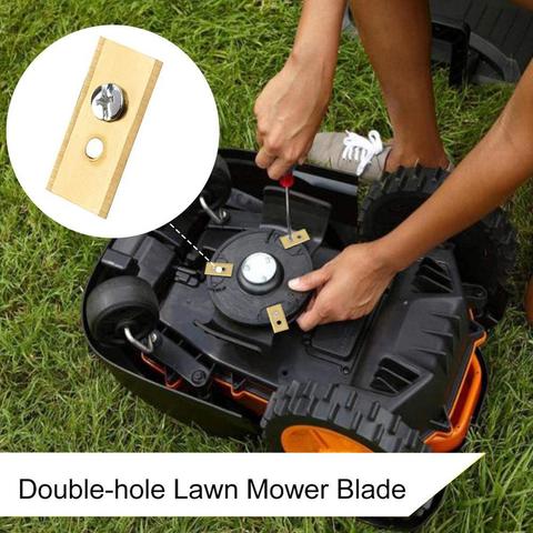 60pcs Screw and 30 Robot Mower Replacement Blade with 2 Holes Anti-rust Durable Mower Cutter for Worx Landroid  36x18x0.9mm ► Photo 1/6