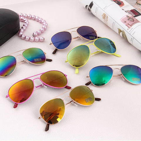 Fashion Boys Sunglasses Kids Pilot Style Cool Children Sun Glasses For Girls 100%UV Protection Glasses UV400 Oculos Gafas ► Photo 1/6