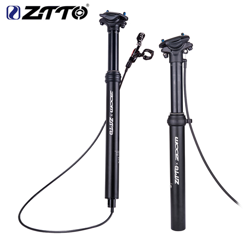 ZTTO 30.9 31.6 MTB Dropper Seatpost Adjustable seat post Internal Routing External Cable CNC Remote Lever 100mm Travel seat post ► Photo 1/6