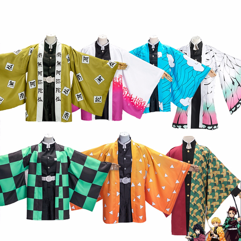 Demon Slayer Kimetsu no Yaiba Kochou Shinobu Kamado Tanjirou Cosplay Cape Tomioka Giyuu Agatsuma Zenitsu Casual Kimono Cloak ► Photo 1/6