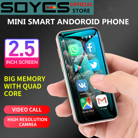 SOYES XS11 3G Mini Smart Android Phone 2.5Inch WIFI GPS RAM 1GB ROM 8GB Quad Core Google Play Facebook Whatsapp Mobile Phone ► Photo 1/6