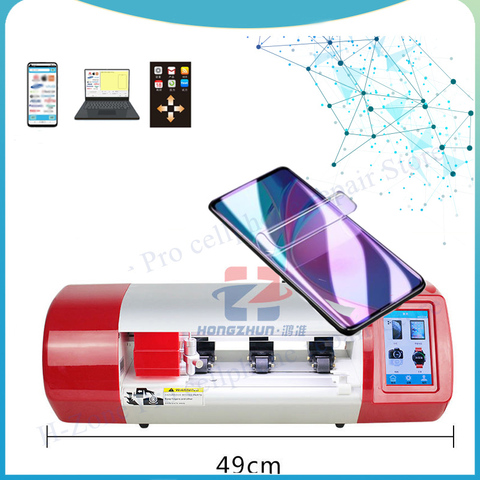 Latest Auto Film cutting machine mobile phone tablet front glass back cover protect film cut tool  for iPhone iPad smart phone ► Photo 1/6