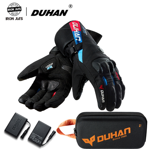 Duhan Winter Motorcycle Gloves Constant Temperature Heating Warm Windproof 100% Waterproof Moto Guantes Motorbike Riding Gloves ► Photo 1/6