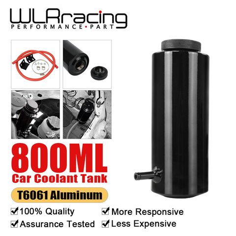 Universal Cylinder Radiator Coolant Overflow Expansion Tank with 1/16 Vent Hole Cooling Catch Bottle Reservoir Aluminum 800ml ► Photo 1/6