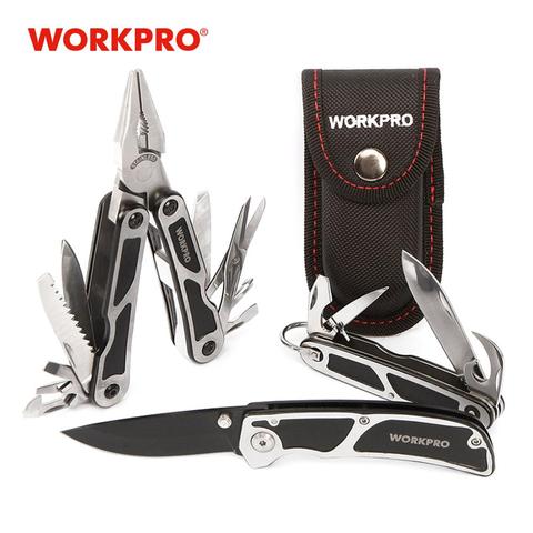 WORKPRO 3PC Camping Tool Set Multi Pliers Tactical knife Multi Tools Survival Tool Kits ► Photo 1/5