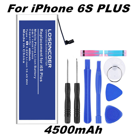 LOSONCOER 4500mAh Rechargeable Battery for iphone 6S PLUS Battery 5.5 Inch Batteries+Free Tools Stickers ► Photo 1/4