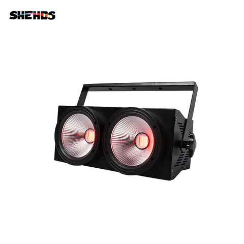 SHEHDS High Power 2eyes 200W RGBWA+UV 6in1 LED COB Blinder Lighting For DJ Disco Stage Theater Uplight Decorative Effect Light ► Photo 1/6