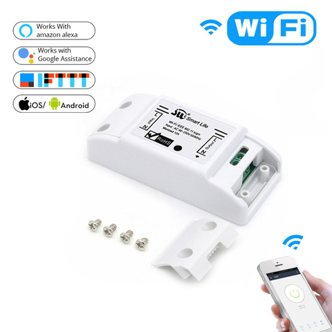 DIY Wi-Fi Smart Light Switch Universal Breaker Timer Smart Life APP Wireless Remote Control Works with Alexa Google Home IFTTT ► Photo 1/6