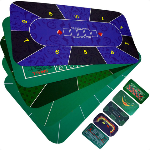 1.8m Game Table Mat Rubber Table Top Cloth  Casino Poker Board Game Texas Hold'em Sic Bo Blackjack Roulette Gambling Gaming Pad ► Photo 1/6