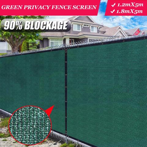 Green Fence Privacy Screen Windscreen,Heavy Duty Backyard Privacy Fence Balcony Deck Privacy Screen with Bindings & Grommets ► Photo 1/6