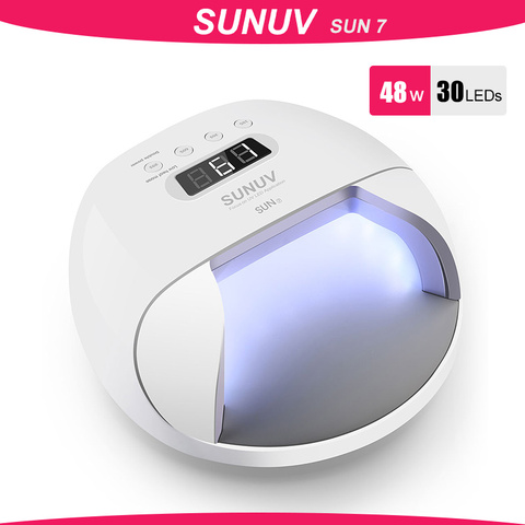 Nail lamp SUNUV SUN7 UV LED Nail Lamp Dryer Big Power Fast Curing Nail Gel Professional Nail Dryers UV Gel Drying Tools Machine ► Photo 1/6