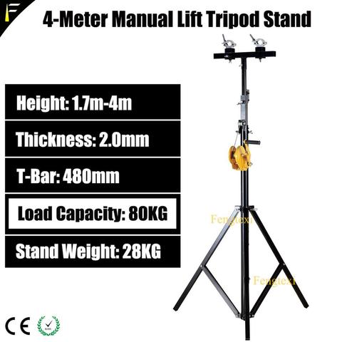 4 Meter Heavy LED Par Light Bracket Hand Cranked Tripod Stand Truss Stage Beam Light Stand Wedding Performance Apparatus ► Photo 1/5
