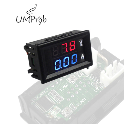 DC 100V Voltmeter 10A Ammeter Blue + Red LED Amp Dual Digital Volt Meter Gauge ► Photo 1/2