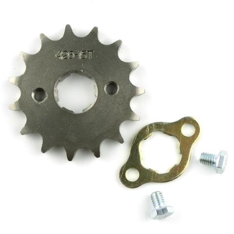 Front Engine 428# 10T 11T 12T 13T 14T 15T 16T 17T 18T 19T Teeth 17mm 20mm Chain Sprocket With Retainer Plate Locker ► Photo 1/6