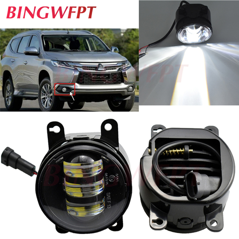 2pcs/pair LED fog Lights For Mitsubishi Pajero Sport /Montero Sport/Nativa/Prajero Dakar For Mitsubishi Outlander ZJ 2012~2015 ► Photo 1/6