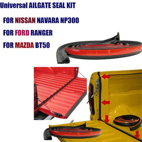 Car Seal 3/5M Adhesive Universal Weather Stripping Pickup Truck Bed Rubber Tailgate Seal Kit Tailgate Cover Sound Insulation ► Photo 1/6