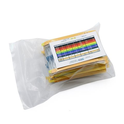 2600pcs 130values 1/6W＝1/8W 0.125W 1% Metal Film Resistors Assorted Pack Kit Set Lot Resistors Assortment Kits Fixed capacitors ► Photo 1/3