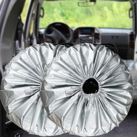 Waterproof Sunproof Wheel Cover Cases For Tire Wheel Storage Bag Automobile Spare Tire Cover Dustproof Wheel Protectors&Handle ► Photo 1/6