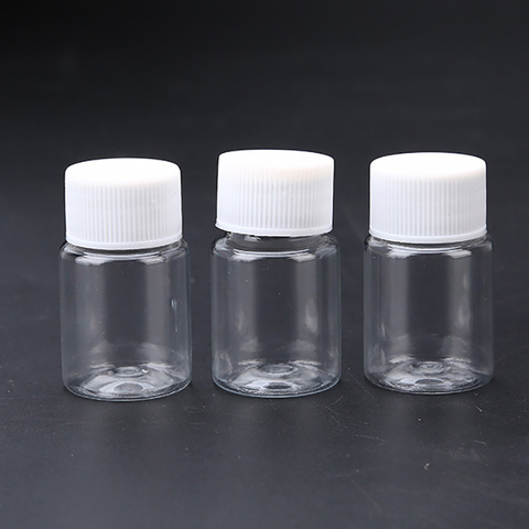 10PCS 15ML Portable Clear Plastic Bottles Small Vial Liquid, Solid Vial Packing Bottle Wholesale Small Medicine Bottle ► Photo 1/5